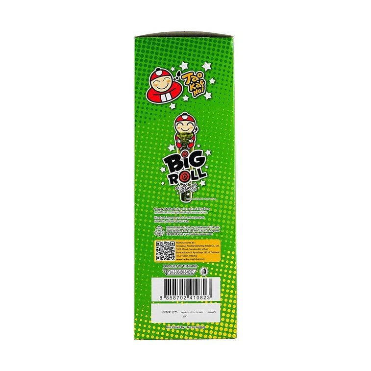 Taokaenoi Grilled Seaweed Big Roll Original - 2.5g x 9 rolls - ding - go