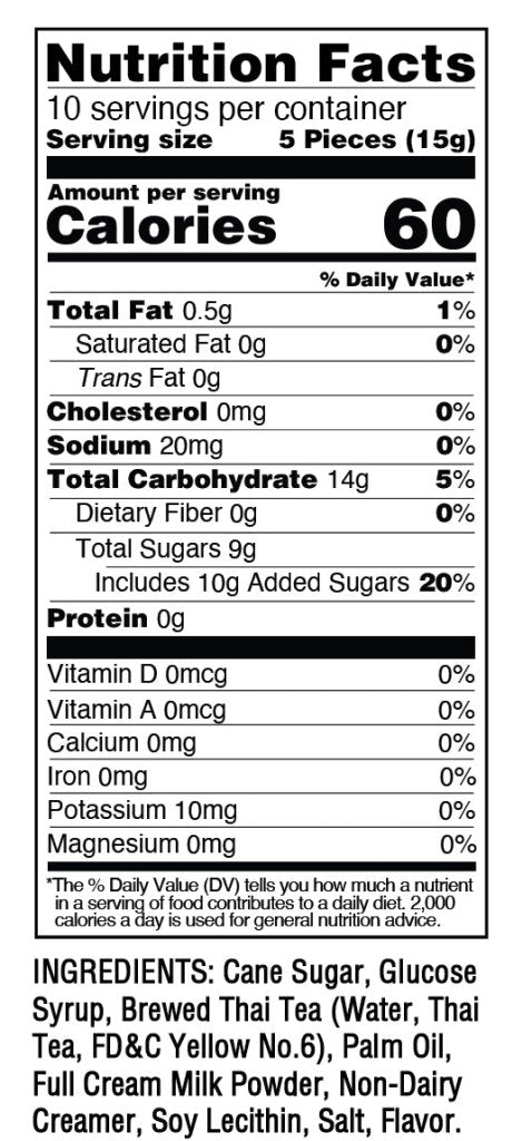 Taste Nirvana Thai Tea Candy - 150g - ding-go