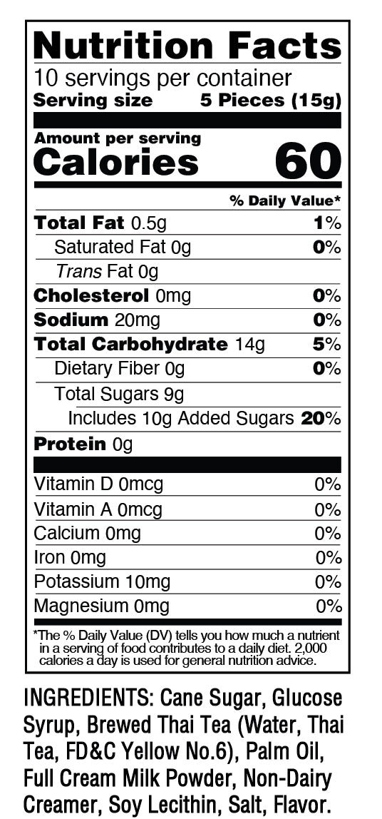 Taste Nirvana Thai Tea Candy - 150g