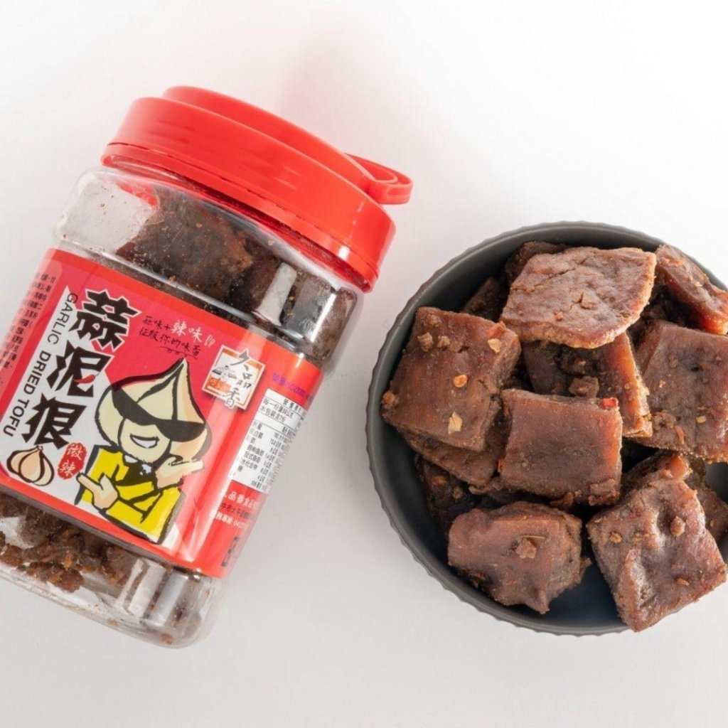 【The Ultimate Dad Snack】Jiupinxiang Spicy Garlic Dried Tofu - 350g - ding - go