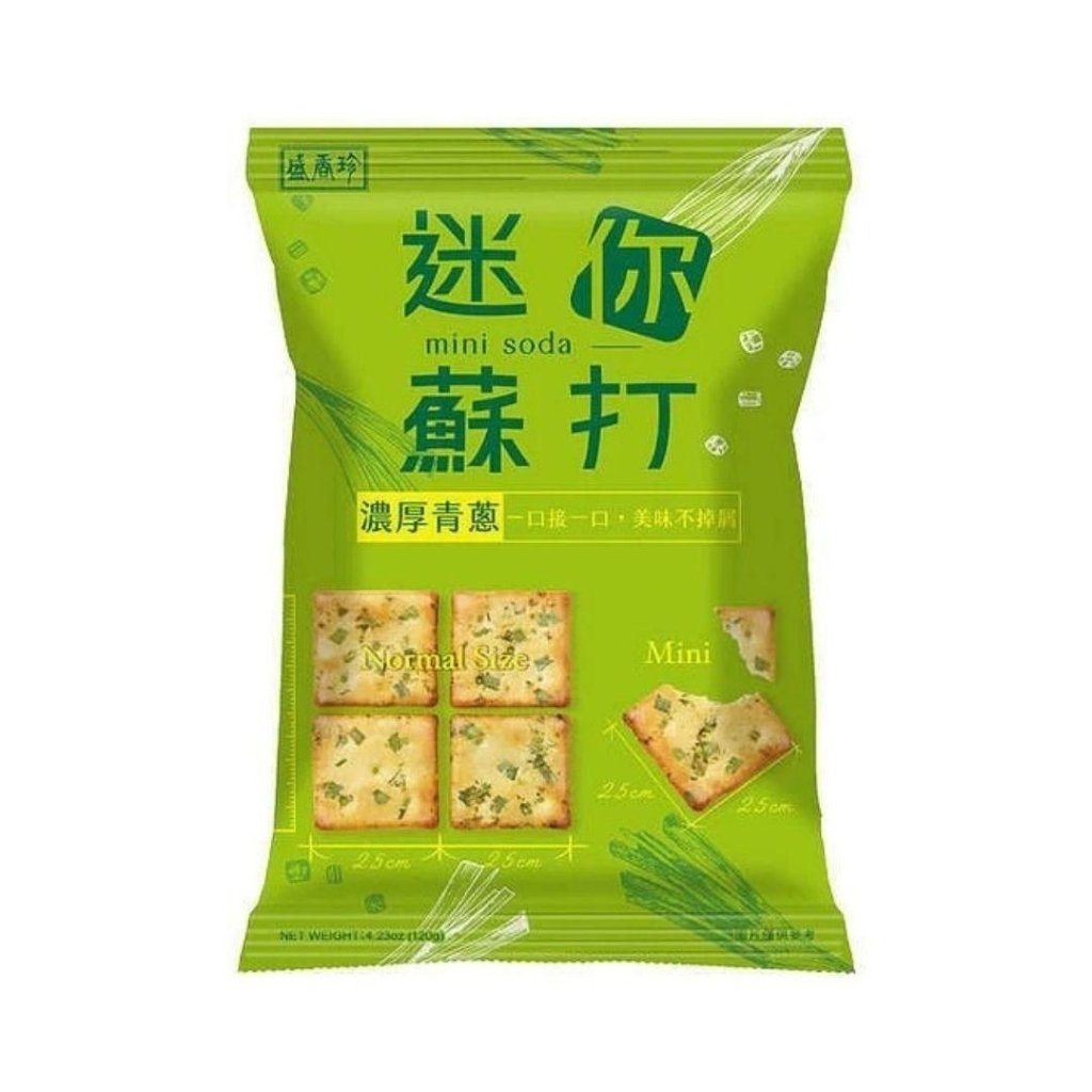 Triko Foods Green Onion Mini Soda Crackers - 120g - ding-go