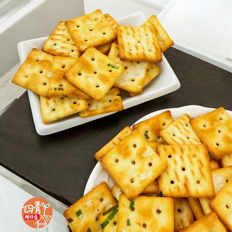 Triko Foods Green Onion Mini Soda Crackers 120g, additional package view 3