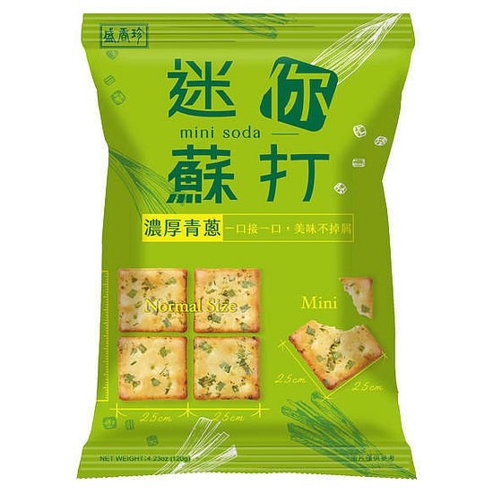 Triko Foods Green Onion Mini Soda Crackers - 120g - ding - go