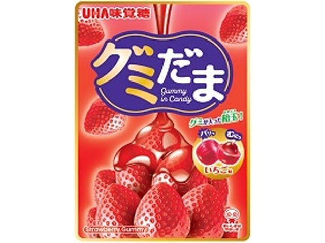 UHA Mikakuto Gummy Balls Strawberry - 55g - ding-go