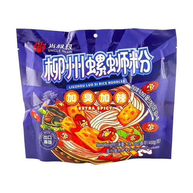 Uncle Shaw Liuzhou Luo Si Rice Noodle Extra Spicy - 400g - ding - go