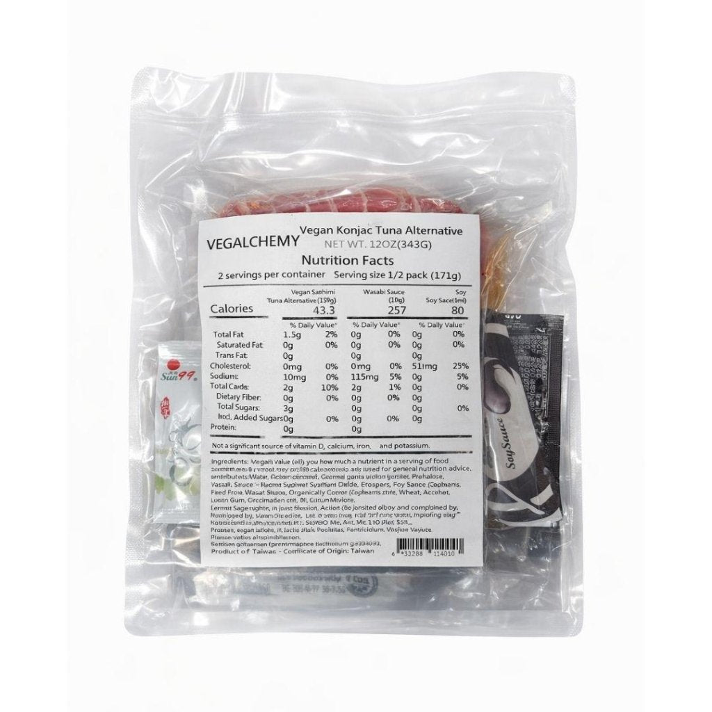 Vegalchemy Vegan Tuna, Plant Based Ready to Eat Seafood Alternative 300g, additional package view 6