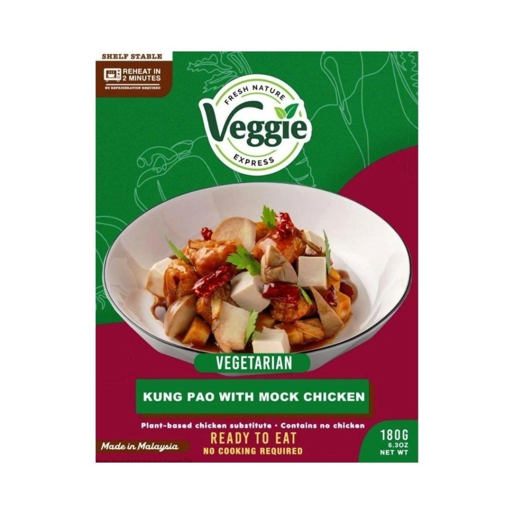 Veggie Express Vegetarian Kung Pao with Mock Chicken - 180g - ding-go