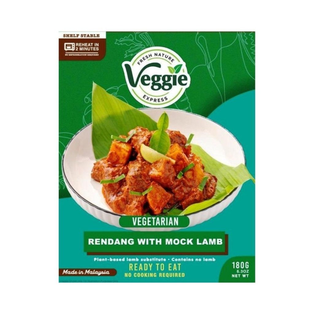 Veggie Express Vegetarian Rendang with Mock Lamb - 180g - ding-go