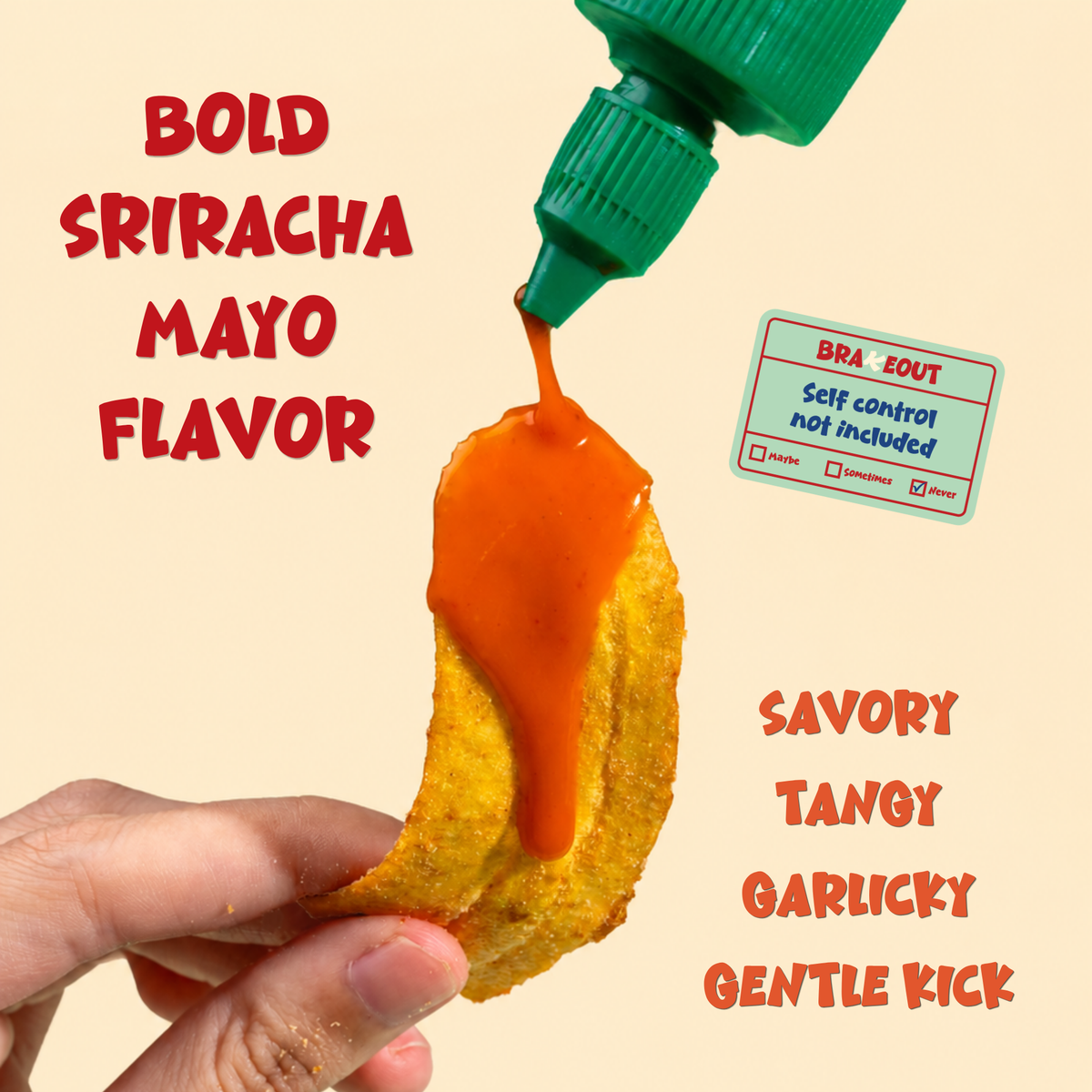 BRAKEOUT Banana Chips Sriracha Mayo - 57g