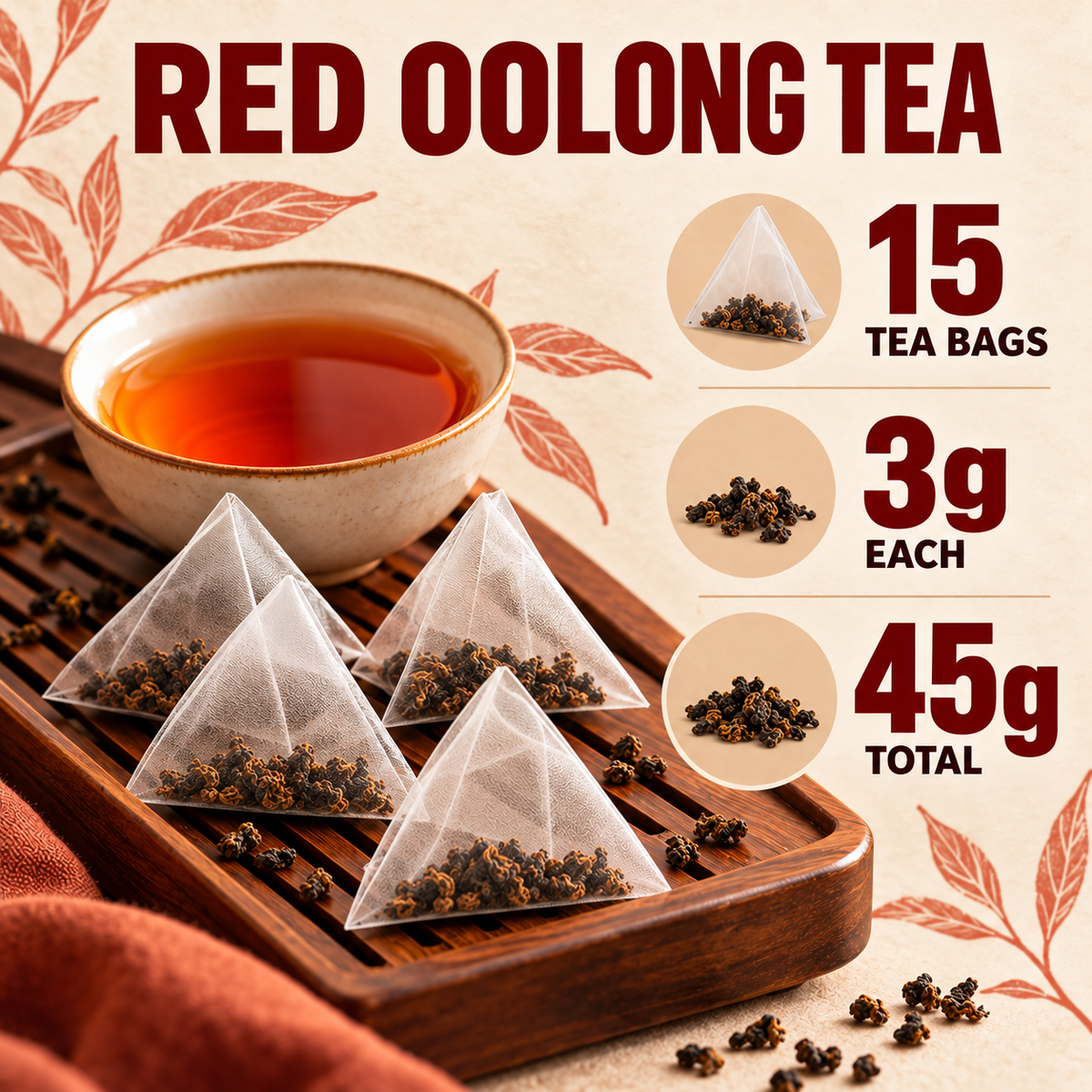 FRESH RED OOLONG TEA - 45g