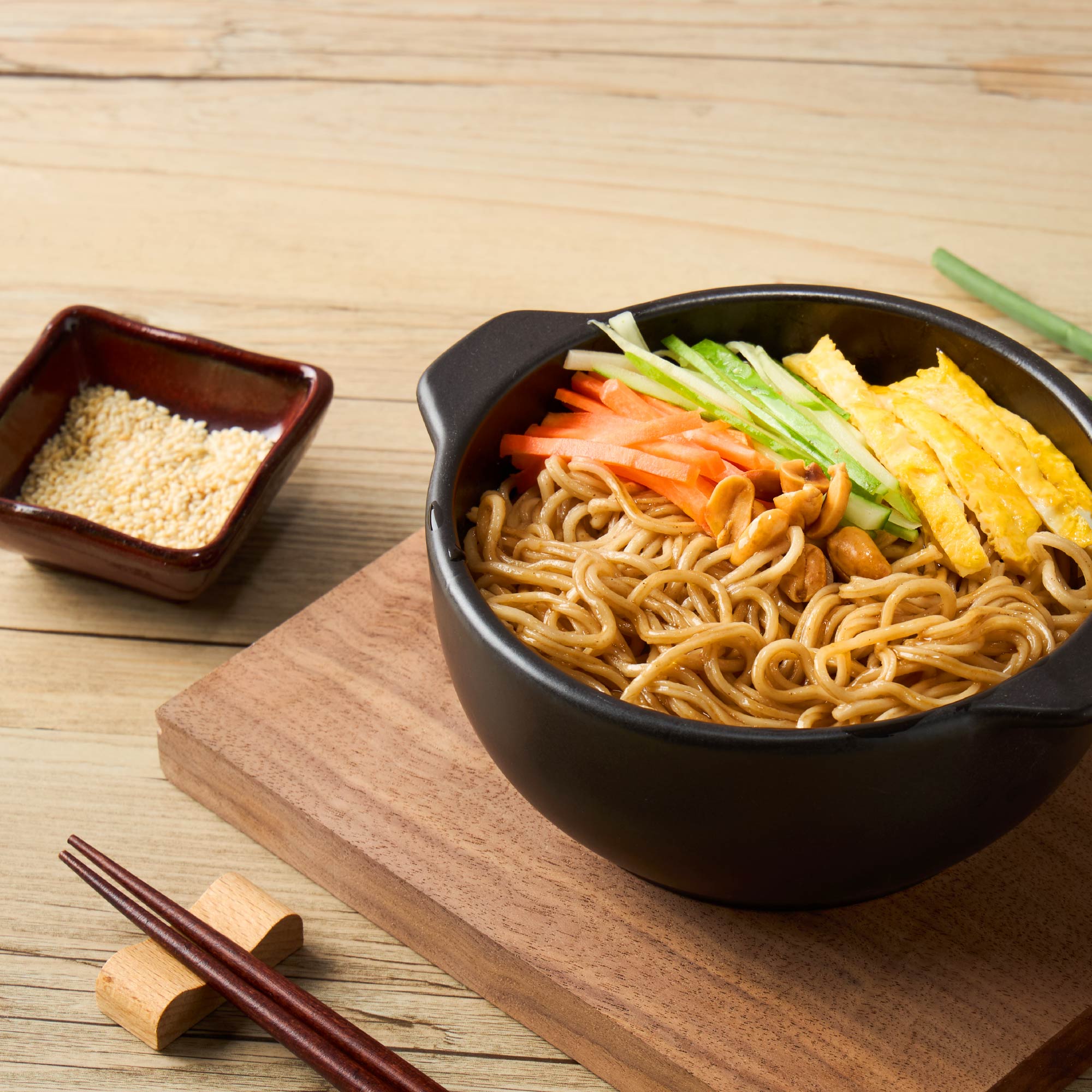 KUNGFOOD Spicy Dan-Dan Air-dried Instant Noodles - 110g x 3 Pack