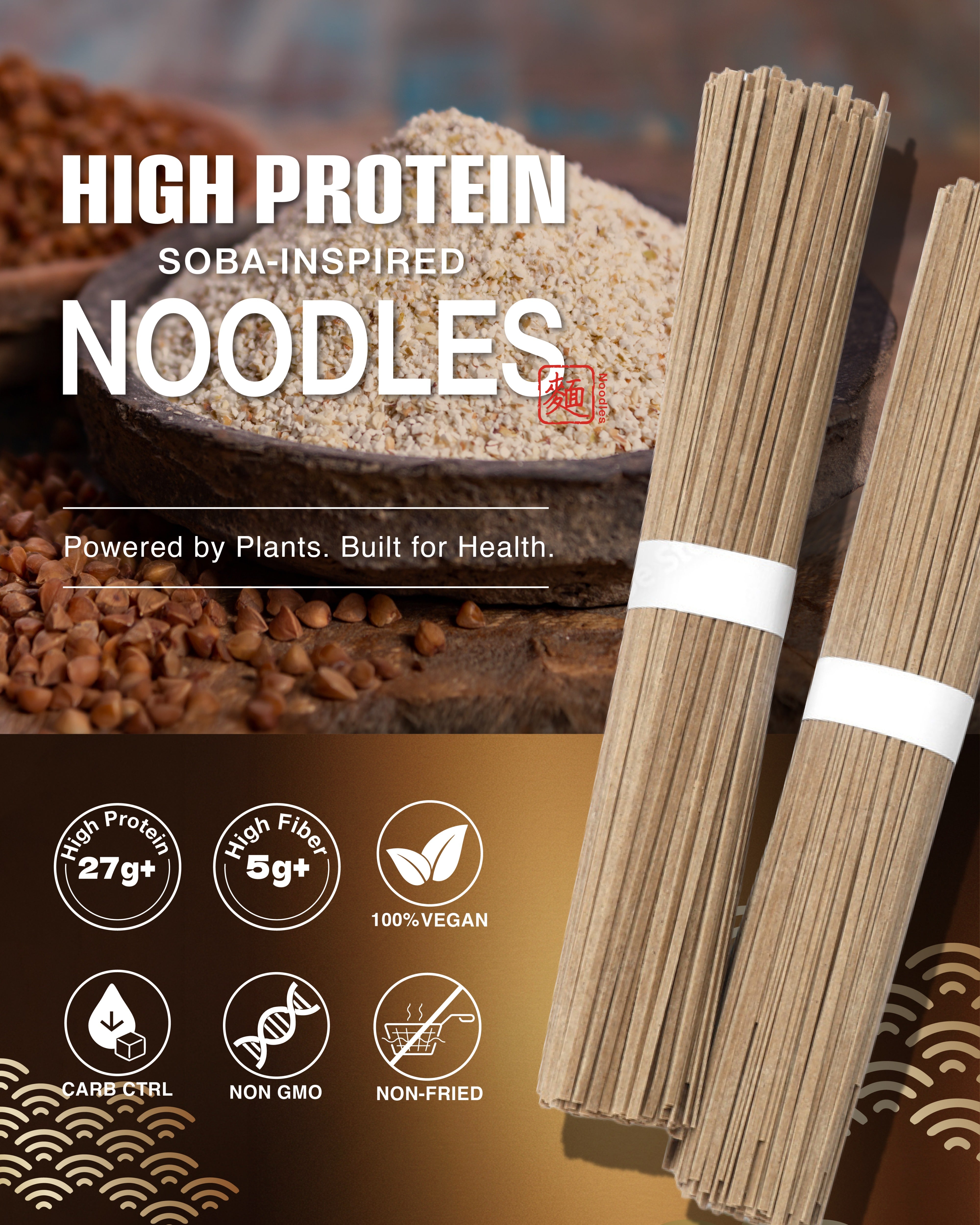 Semii High Protein Noodles-Soba-Inspired(6 bundles/box) - 600g