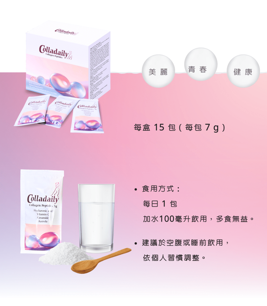 【圣诞限定】Colladaily胶妍德丽胶原蛋白粉 - 7g x 15包