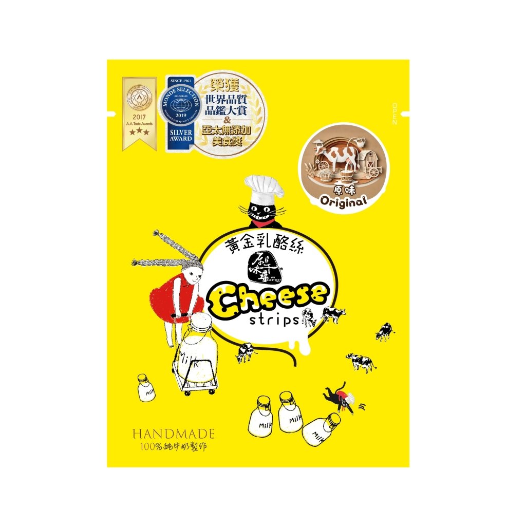 Original Dried Cheese Strips - 18g x 3 Pack