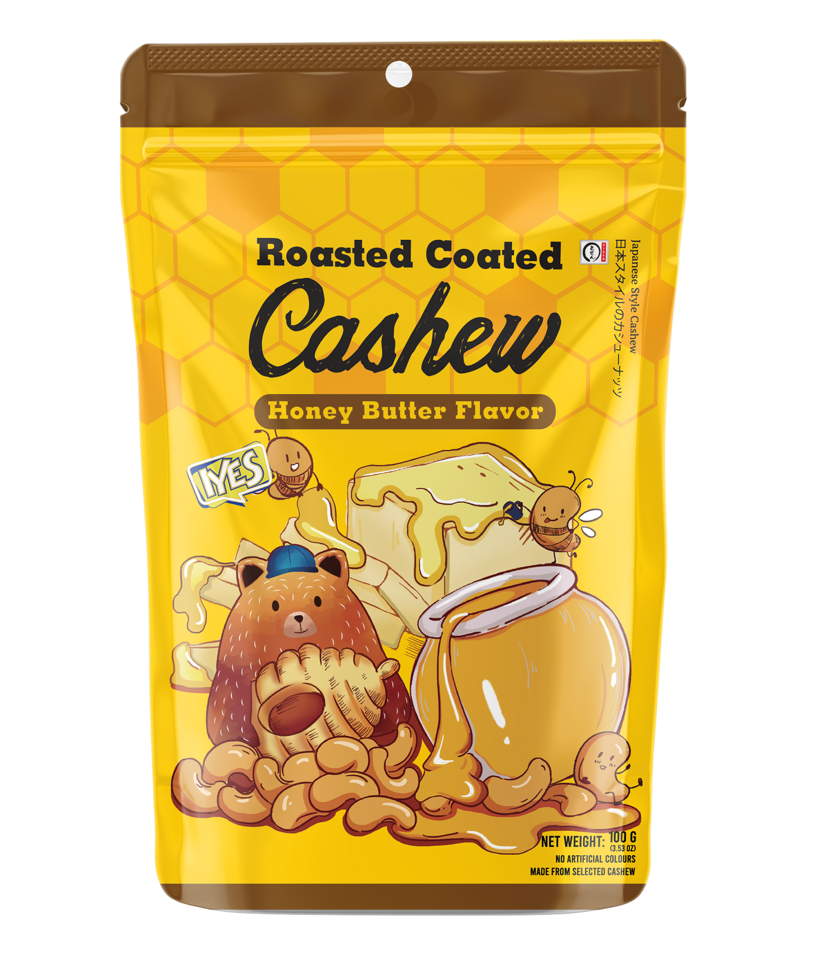 Roasted Coated Cashew Honey Butter Flavor - 100g