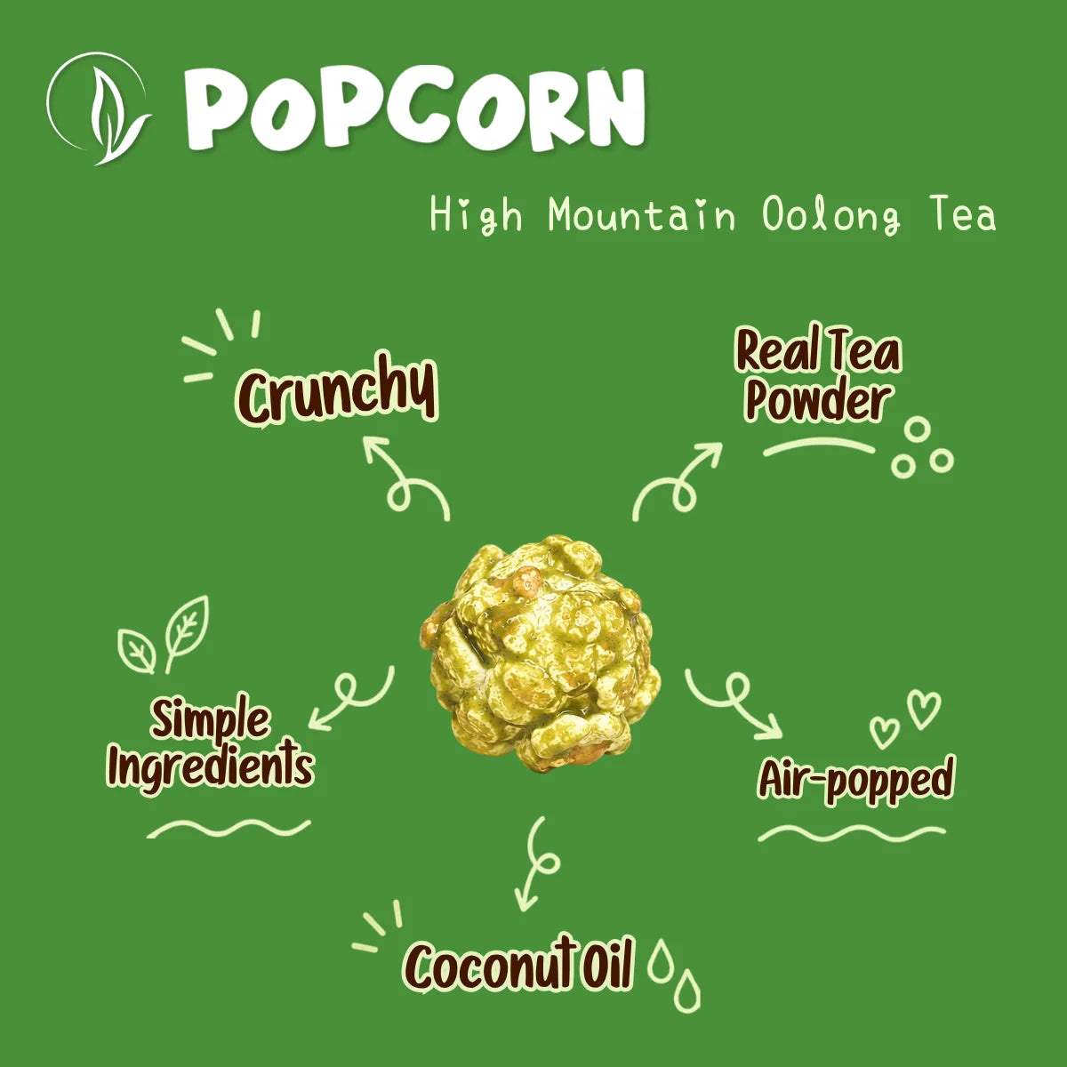 阿里山高山烏龍茶爆米花 - 50g