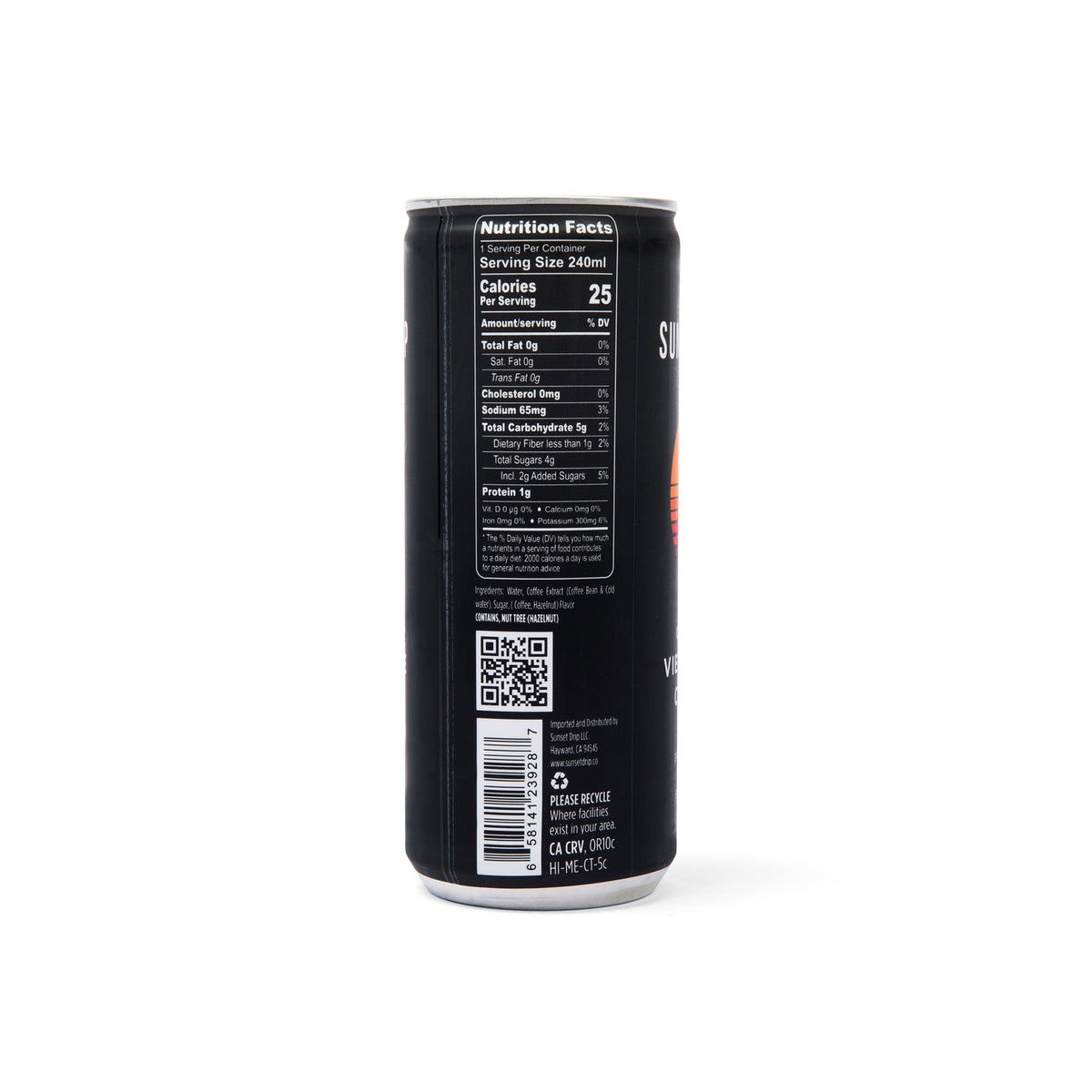 SUNSET DRIP Cold Brew Vietnamese Black Coffee - 9oz