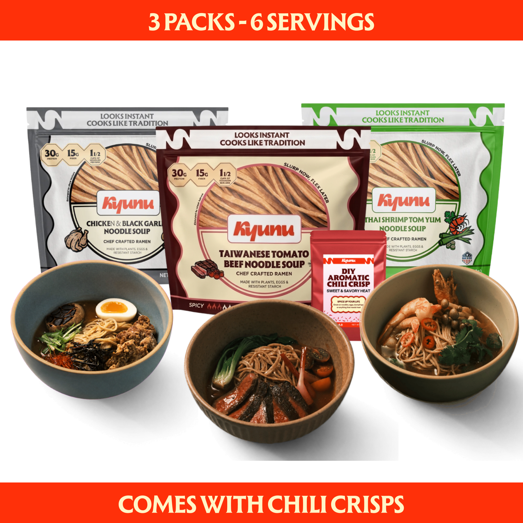 KYUNU Chef's Seasonal Trio & Chili Crisp - 2.1lb
