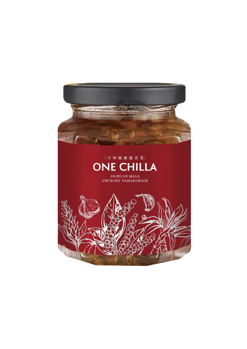 ONE CHILLA Sichuan Mala Crunchy Yamakurage - 260g