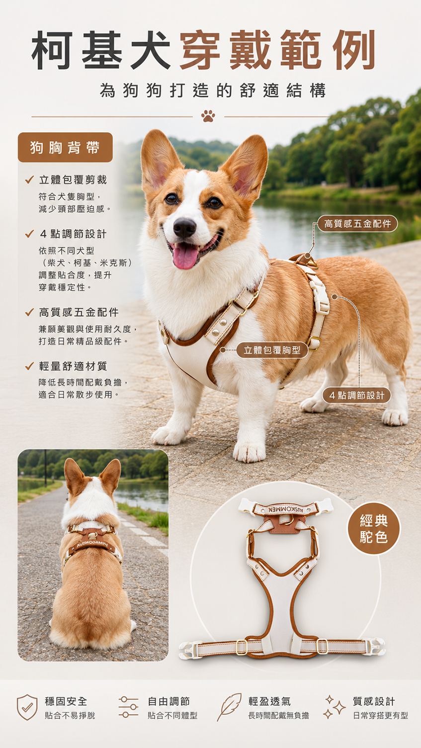 X harness PLUS - Rose Gold