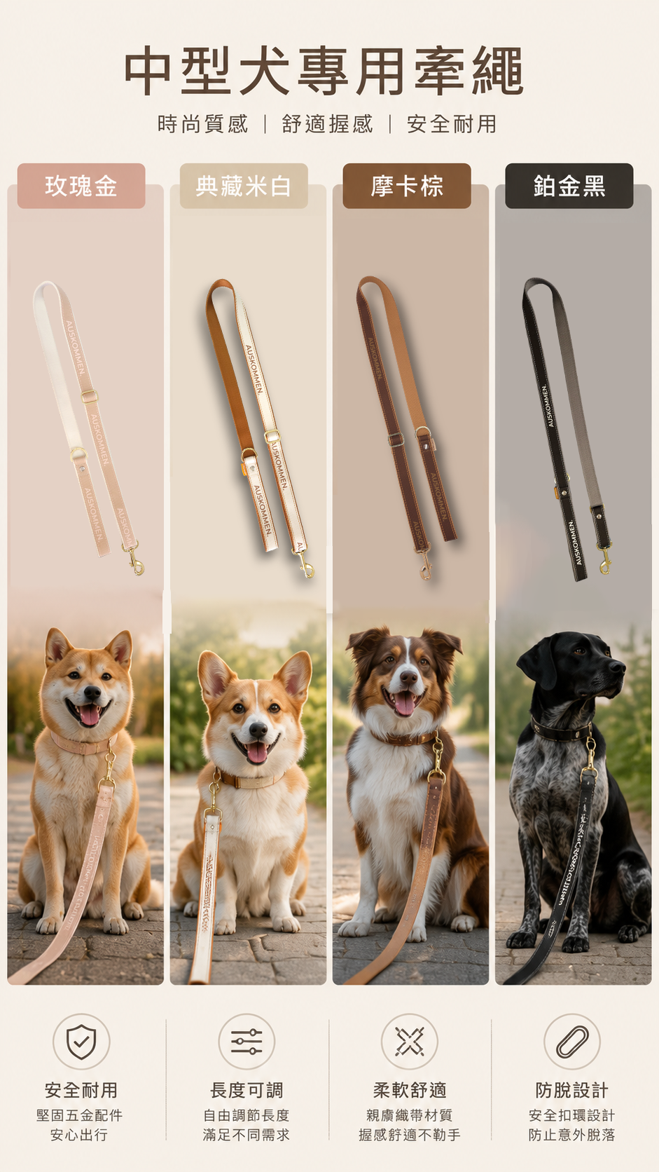 AUSKOMMEN Transform leash