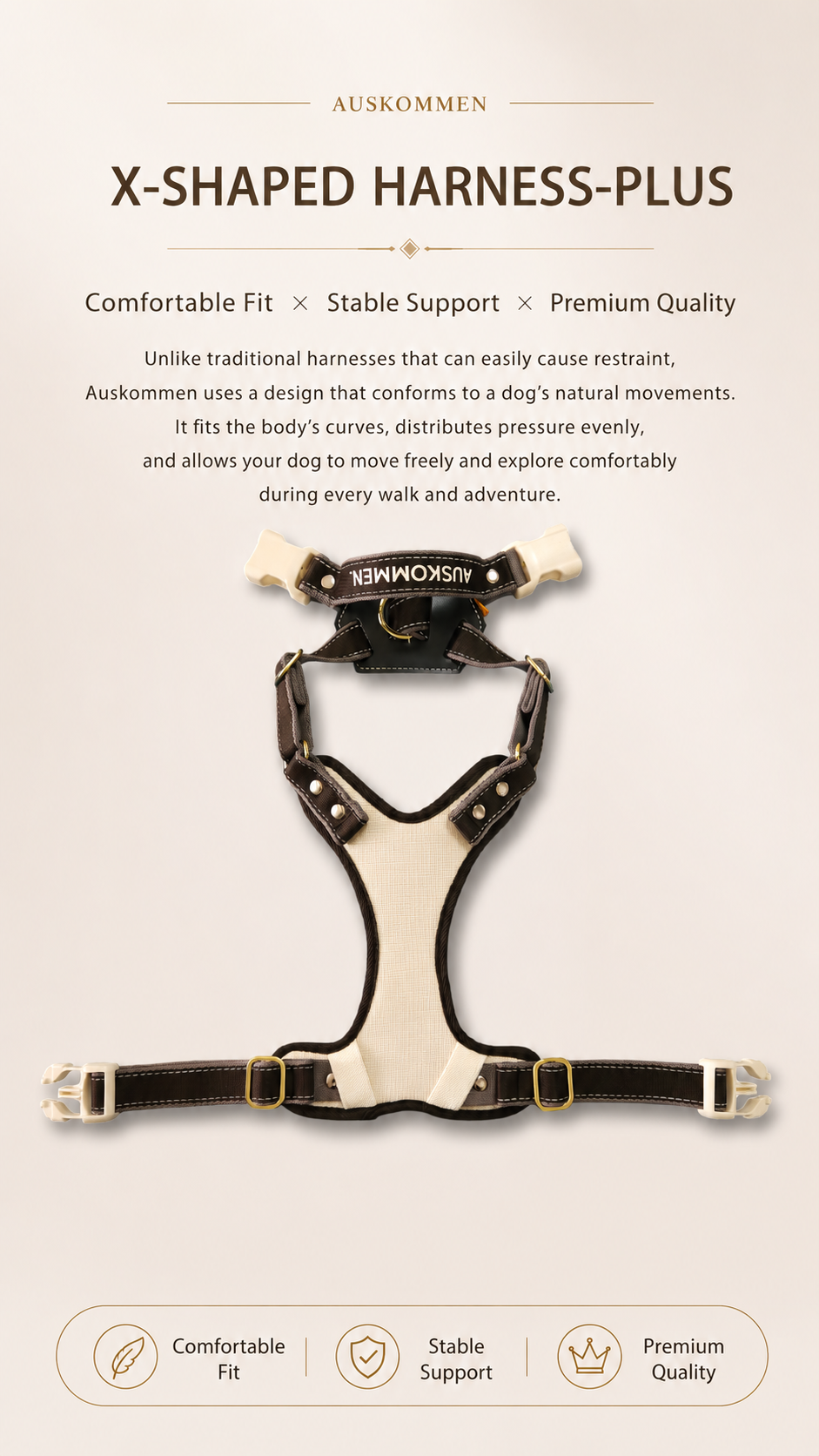 X harness PLUS - Platinum black