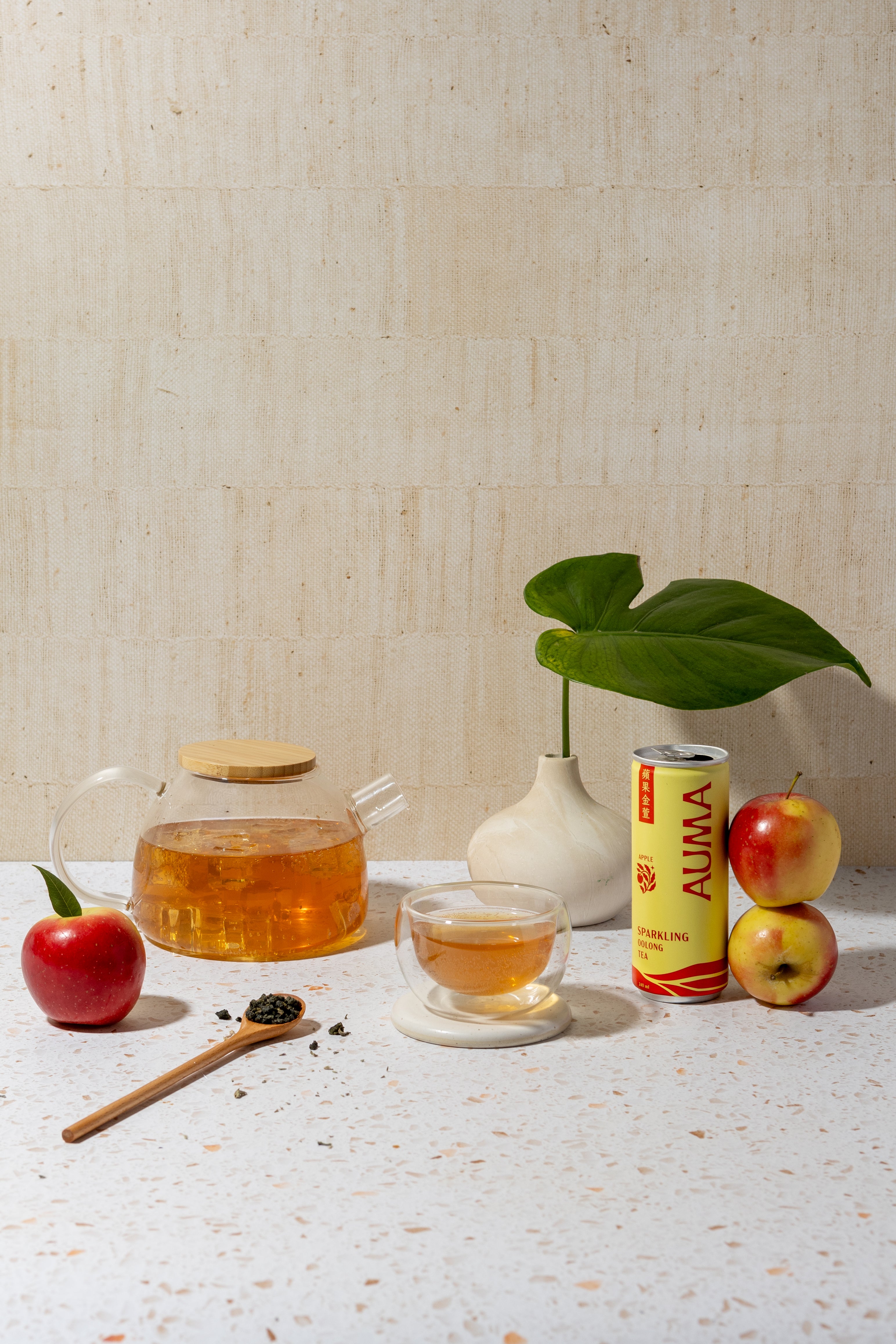 AUMA Apple Sparkling Jinxuan Oolong Tea - 8oz