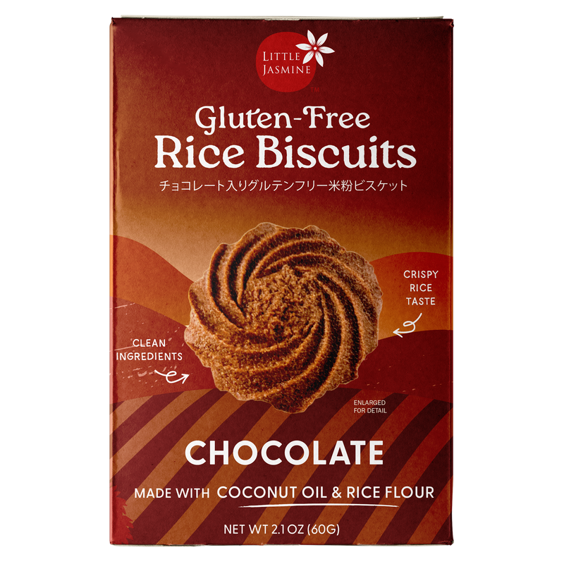 Chocolate Gluten-Free Rice Biscuits - 60g