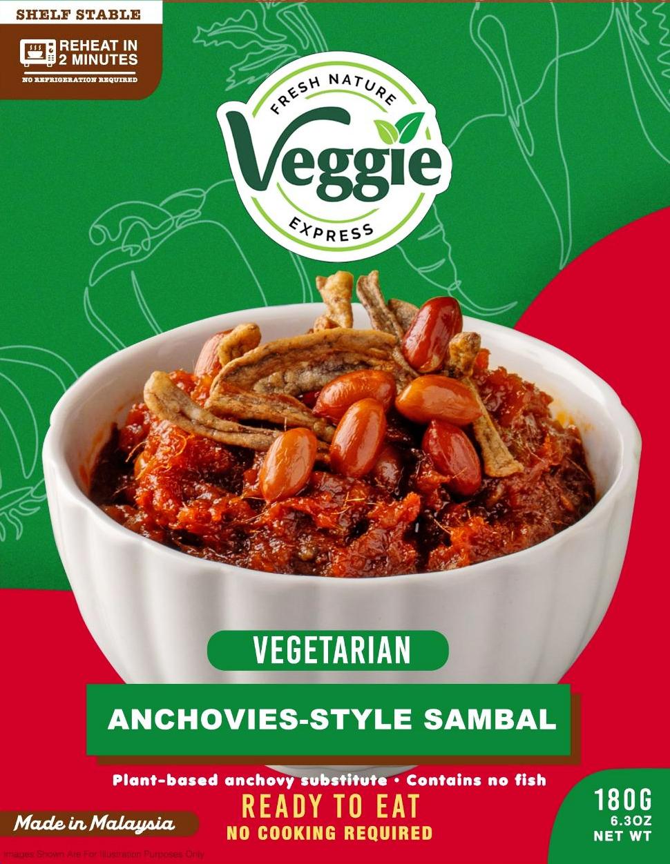 Veggie Express Vegetarian Anchovies-Style Sambal - 180g
