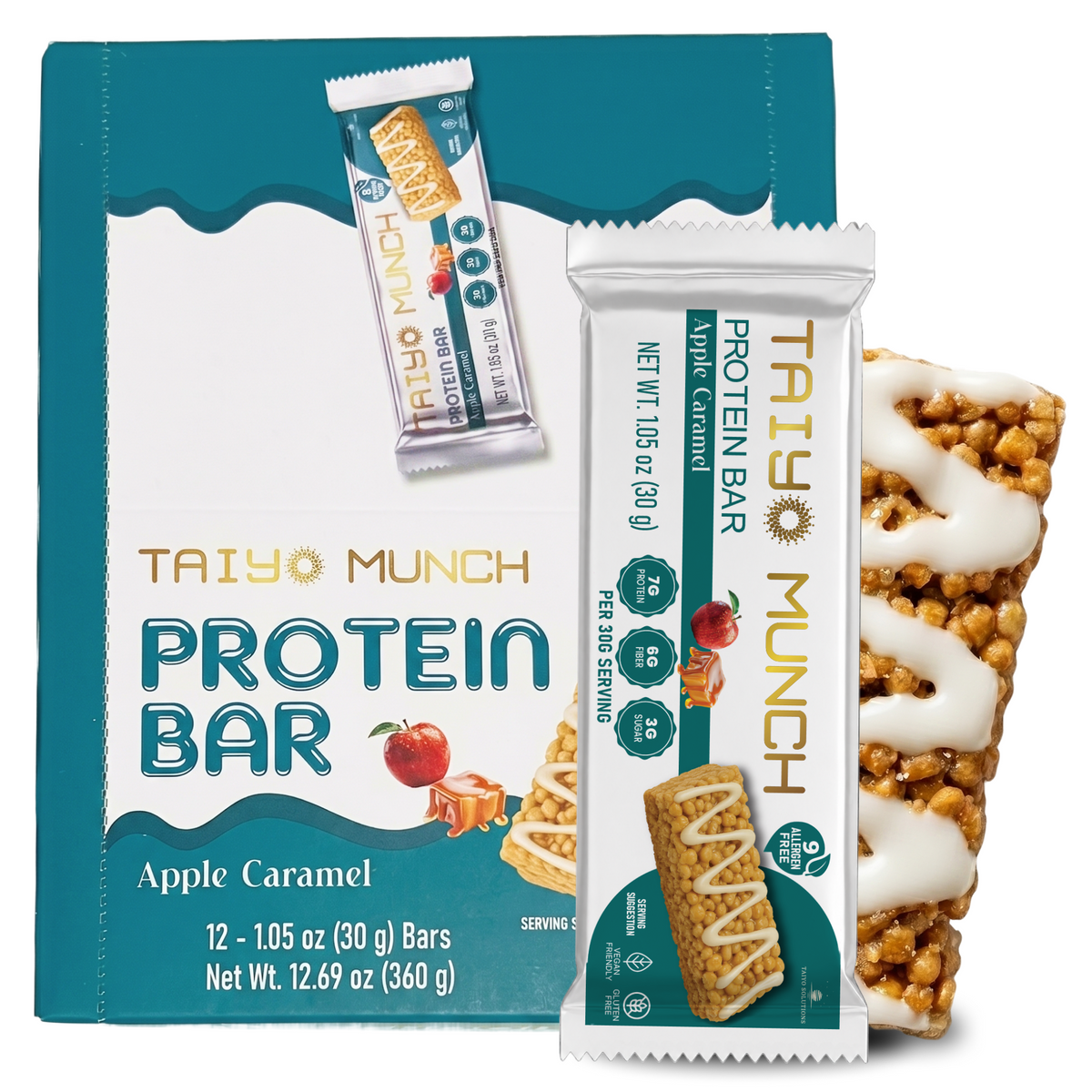 TAIYO MUNCH Protein Bar - 30g x 12 Pack