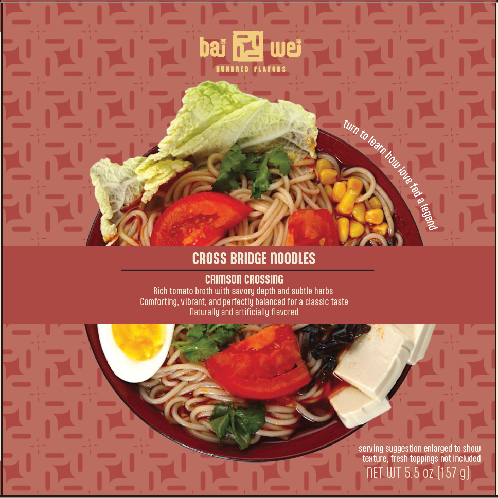 Crimson Crossing (Tomato Flavor) Cross Bridge Noodles - 157g