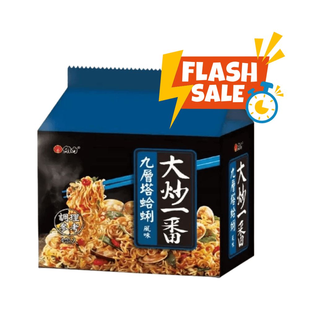 Wei Lih Dried Noodle Basil Clam Flavor - 85g x 4 Pack - ding-go
