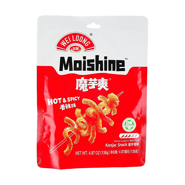 Wei Long Moishine Konjac Snacks Hot Spicy Flavor - 138g - ding - go