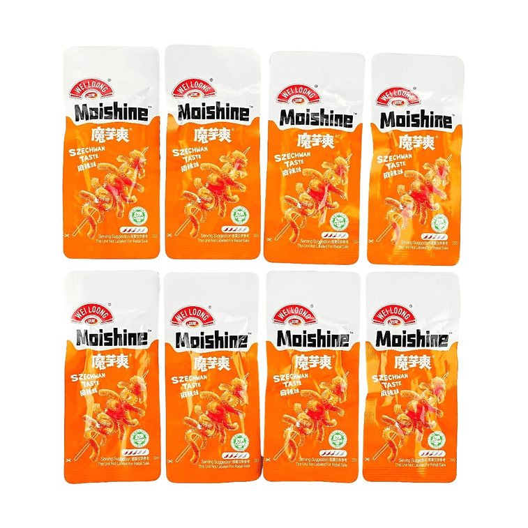 Wei Long Moishine Konjac Snacks Sichuan Spicy Flavor - 138g - ding - go