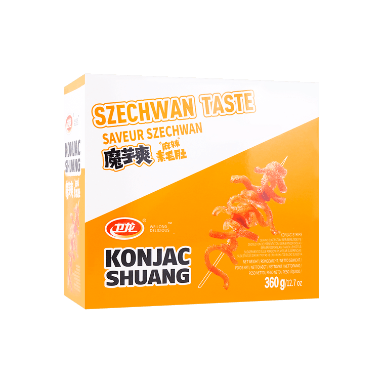Wei Long Moishine Konjac Snacks Sichuan Spicy Flavor - 360g - ding - go