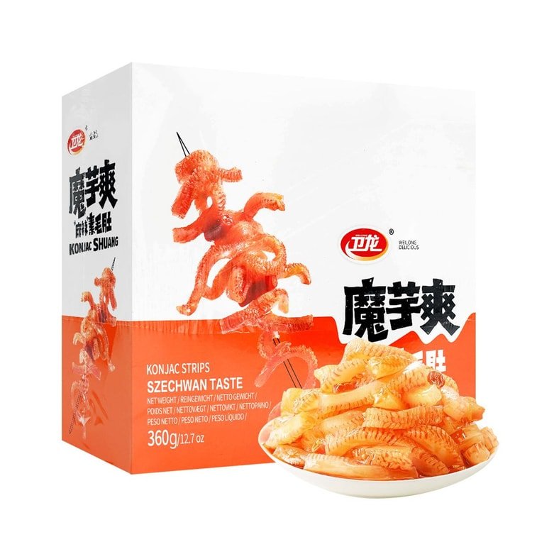Wei Long Moishine Konjac Snacks Sichuan Spicy Flavor - 360g - ding - go