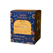 Wild Infusion Single Served Pour-Over Botanical Mushroom Coffee | Variety Pack | ALL IN Coffee | 10 Packs - 110g - ding-go