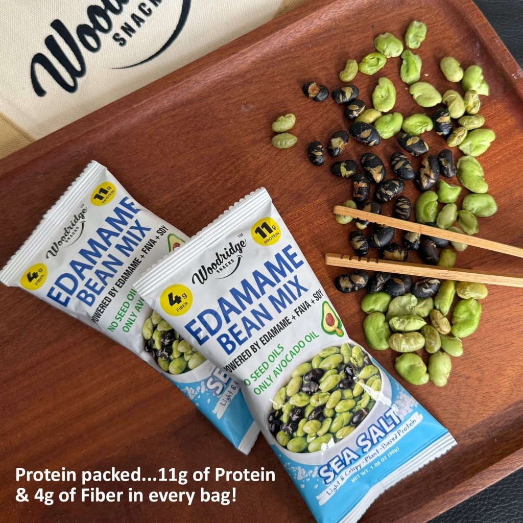 Woodridge Snacks Edamame Bean Mix (1.06 oz. x 12 packs per display) - 30g - ding-go