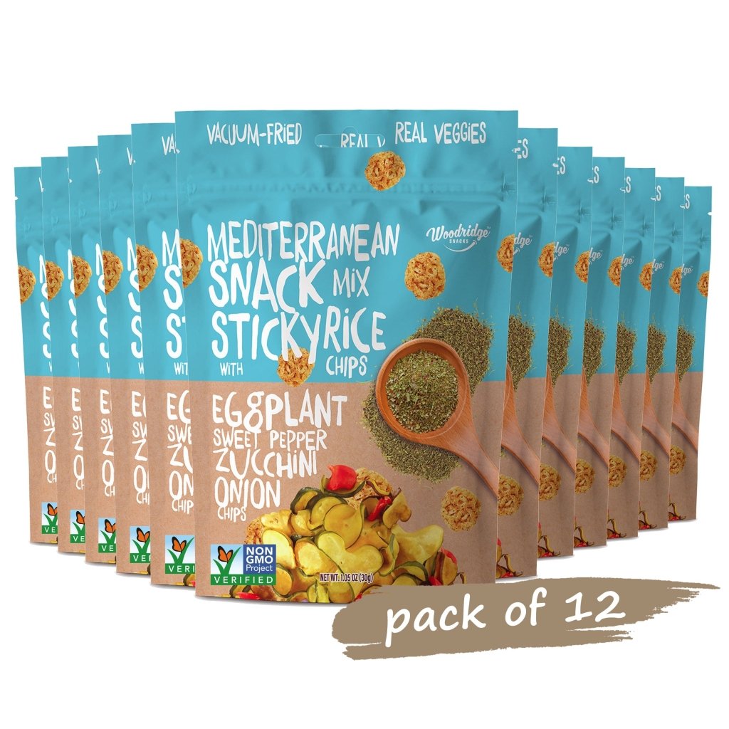 Woodridge Snacks Mediterranean Mix Veggies w/Sticky Rice Chips (1.06 Oz.) - 30g - ding-go
