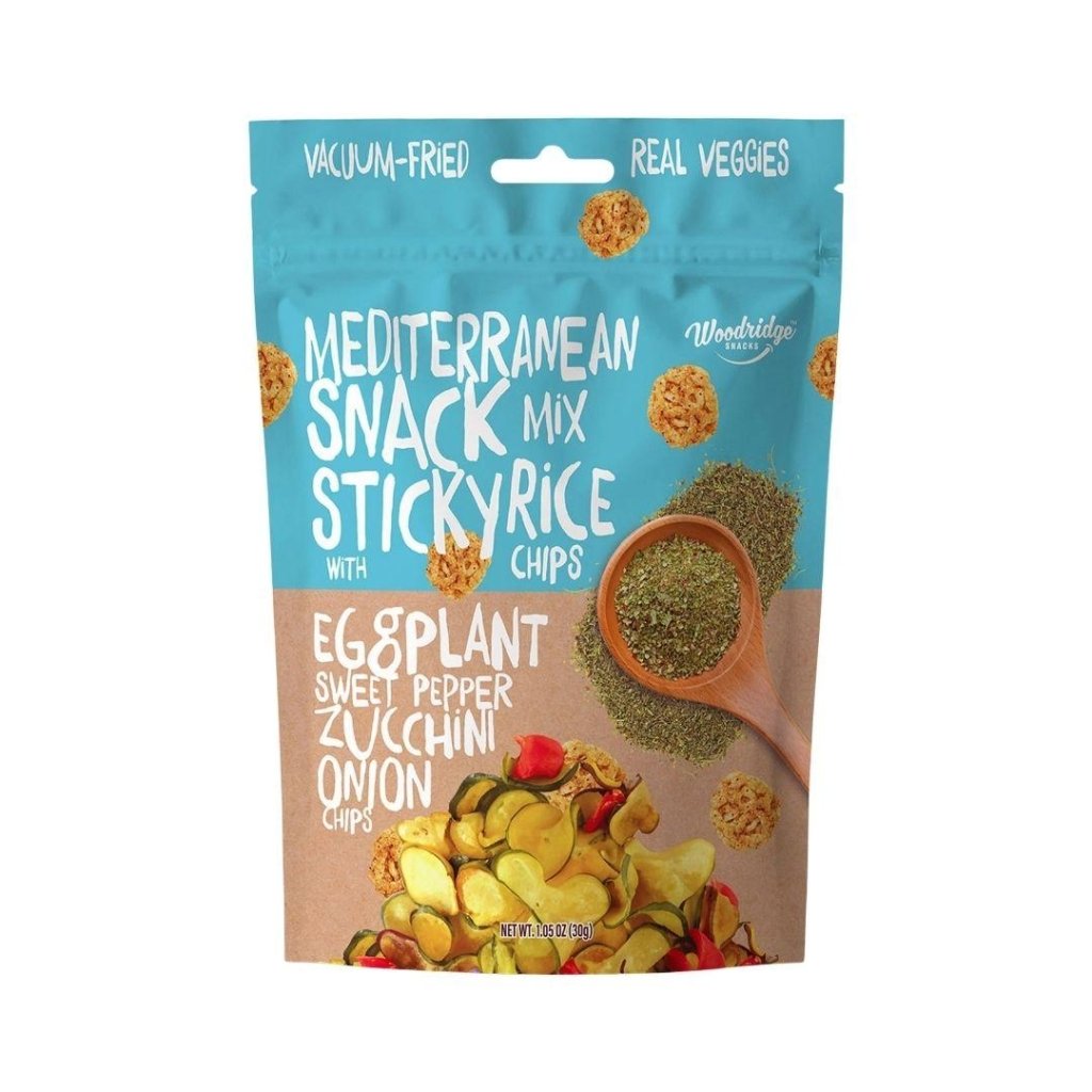Woodridge Snacks Mediterranean Mix Veggies w/Sticky Rice Chips (1.06 Oz.) - 30g - ding-go