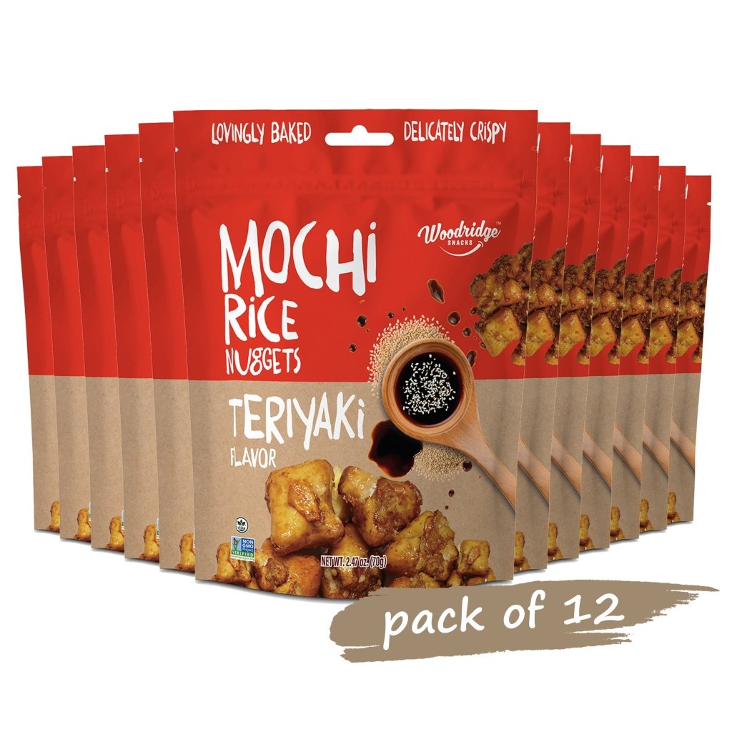 Woodridge Snacks Mochi Rice Nuggets Teriyaki (2.47 Oz.) - 70g - ding-go
