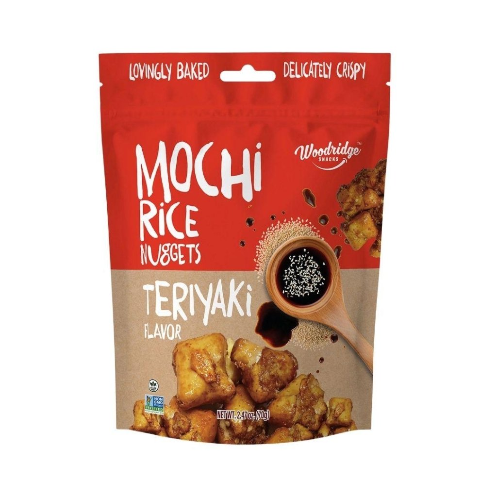 Woodridge Snacks Mochi Rice Nuggets Teriyaki (2.47 Oz.) - 70g - ding-go