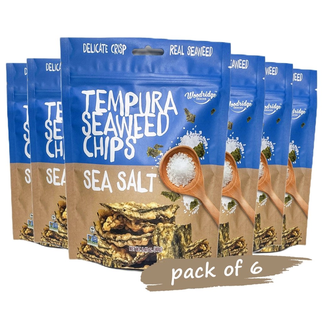 Woodridge Snacks Tempura Seaweed Chips Sea Salt (1.41 oz.) - 40g - ding-go