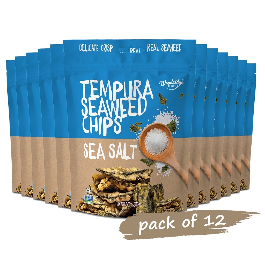 Woodridge Snacks Tempura Seaweed Chips Sea Salt (1.41 oz.) - 40g - ding-go