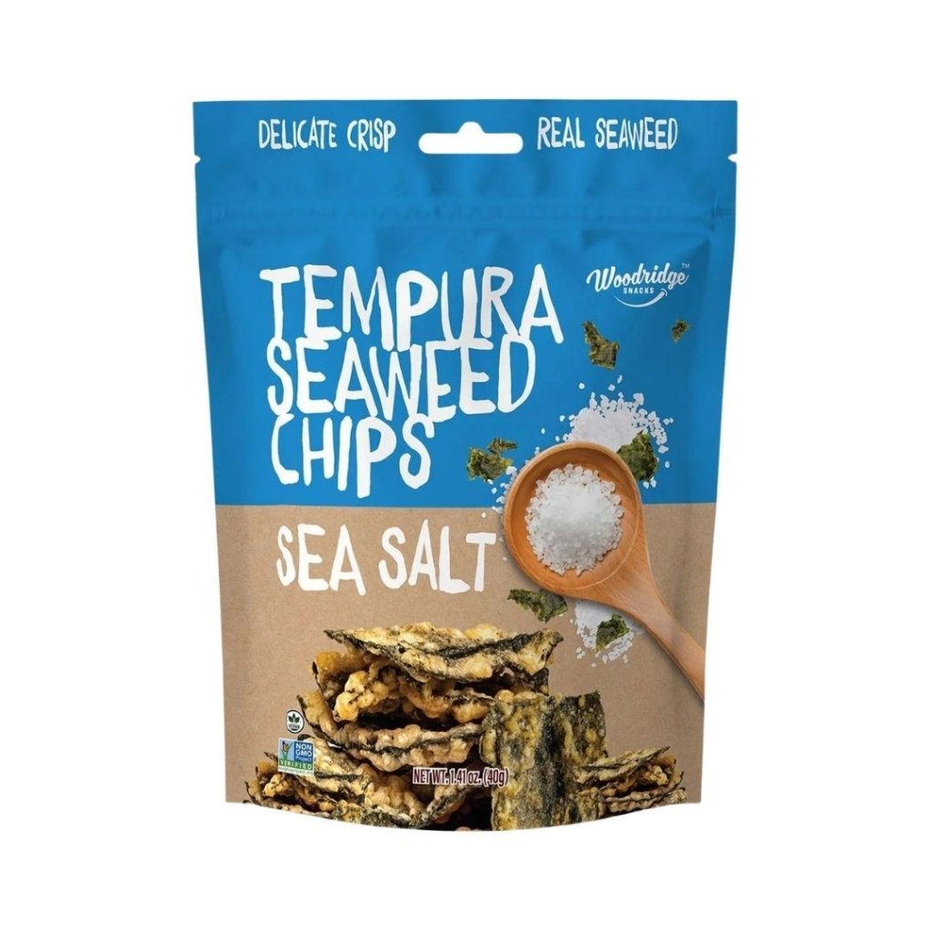 Woodridge Snacks Tempura Seaweed Chips Sea Salt (1.41 oz.) - 40g - ding-go