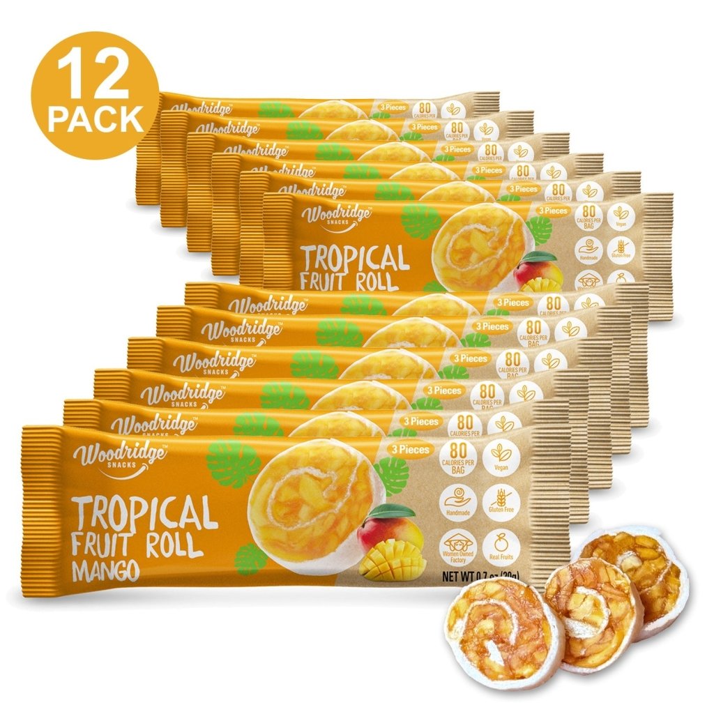Woodridge Snacks Tropical Fruit Rolls Mango Flavor (0.7 Oz./packs) - 20g - ding-go