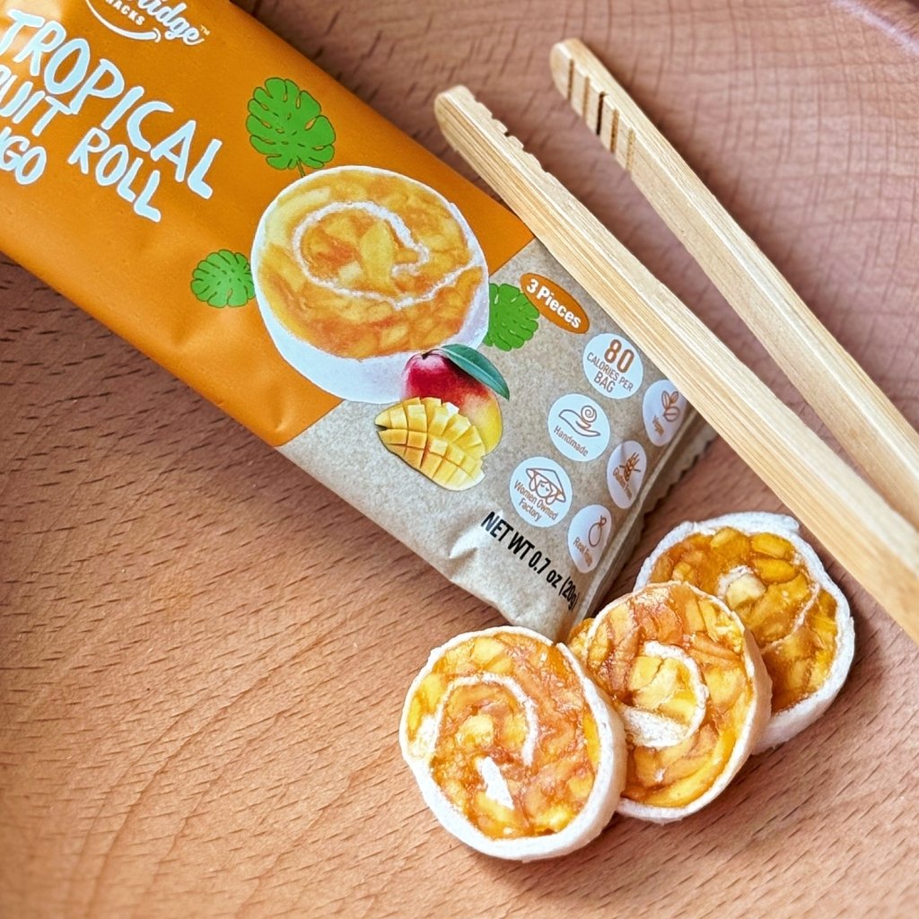Woodridge Snacks Tropical Fruit Rolls Mango Flavor (0.7 Oz./packs) - 20g - ding-go