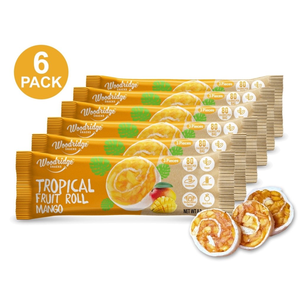 Woodridge Snacks Tropical Fruit Rolls Mango Flavor (0.7 Oz./packs) - 20g - ding-go