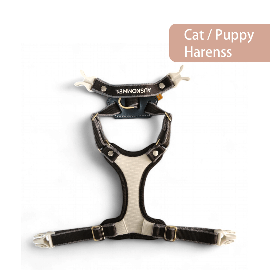 X harness PLUS (Cat / Puppy) -Platinum black - ding-go