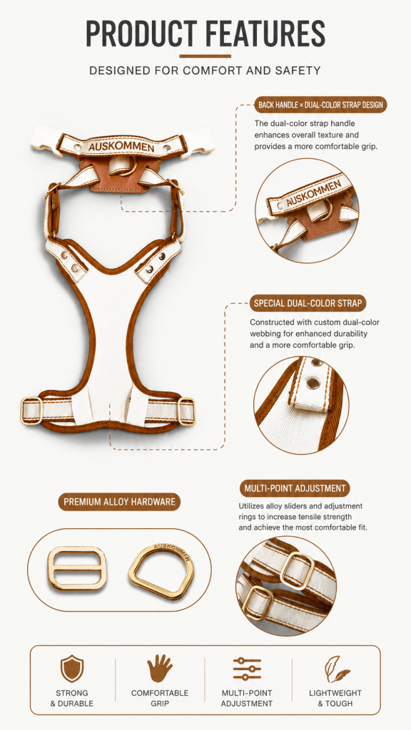 X harness PLUS - Signature beige - ding-go